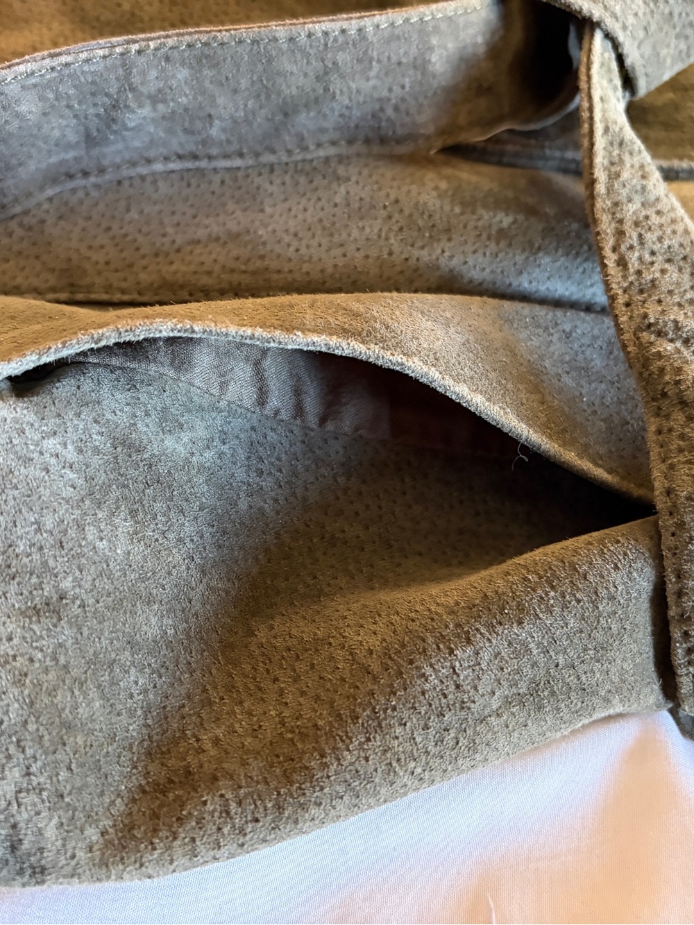 Vintage Wilson’s Leather Dark Olive Green Leather Suede Coat. NTN. Size S - Picture 4 of 12